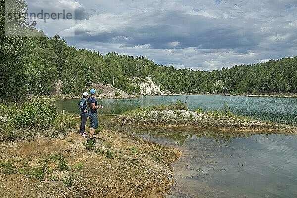 Geopark Muskauer Faltenbogen  ehemalige Babina Grube  Leknica  Polen  Europa