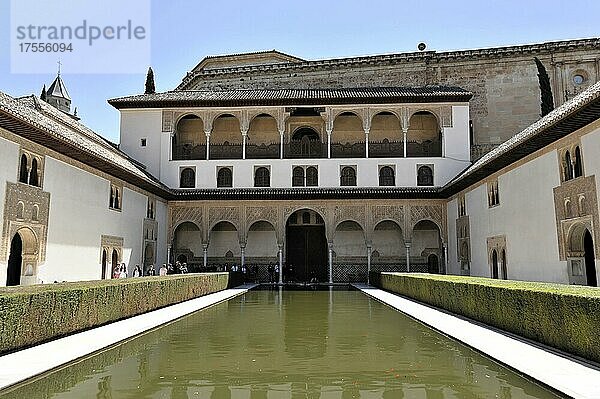 Myrtenhof  Alhambra  Granada  Andalusien  Spanien  Europa