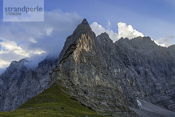 Grubenkarspitze  Dreizinkenspitze und Laliderer Spitze  Karwendel-Gebirge  Tirol  Österreich  Europa