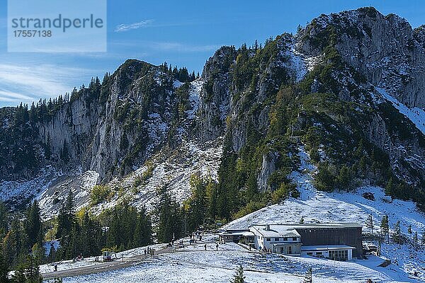 Bergstation der Kampenwandseilbahn  Kampenwand  Aschau  Chiemgau  Bayern  Deutschland  Aschau  Bayern  Deutschland  Europa