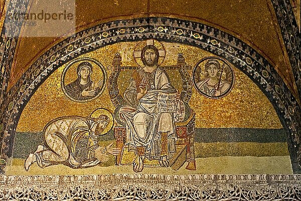 Hagia Sophia  Christus Mosaik  Istanbul  Türkei  Asien