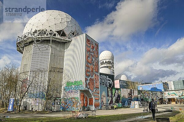 Ehemalige Radaranlagen  Abhörstation Teufelsberg  Grunewald  Charlottenburg-Wilmersdorf  Berlin  Deutschland  Europa