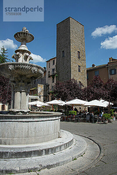 Europa  Italien  Viterbo  Jesus-Platz  Jesus-Brunnen