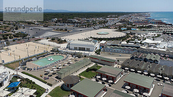 Europa  Italien  Latium  Rom  Strand von Ostia