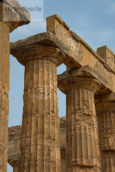 Europa Italien  Sizilien  Selinunte Archäologischer Park  Tempel der Hera