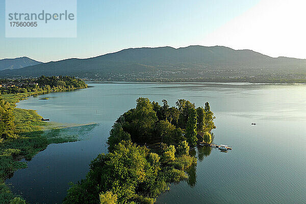 Italien  Lombardei  Varese See  Virginia Insel