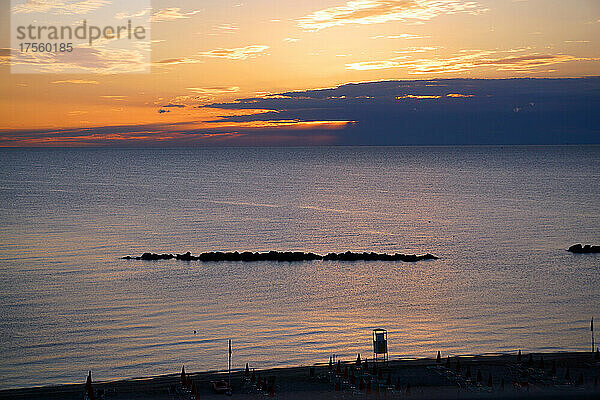 Italien  Marken  San Benedetto del Tronto  der Strand