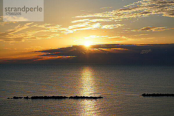 Italien  Marken  San Benedetto del Tronto  der Strand