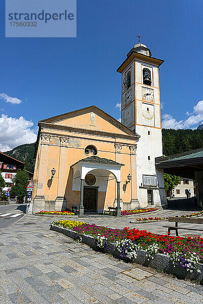 Italien  Aostatal  Champoluc  Kirche Sant'Anna