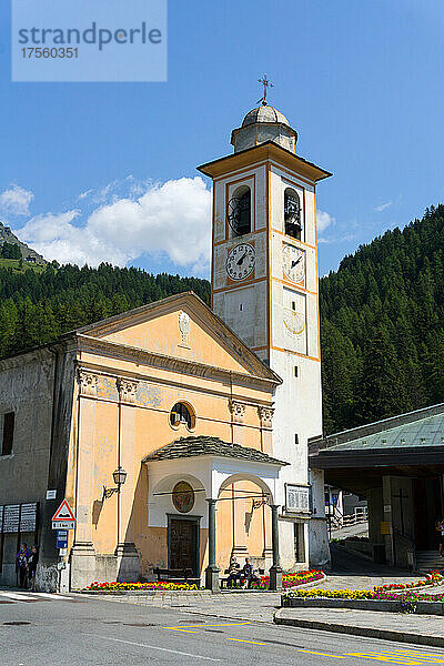 Italien  Aostatal  Champoluc  Kirche Sant'Anna