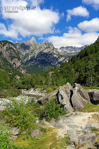 Italien  Lombardei  Valtellina  Val Masino