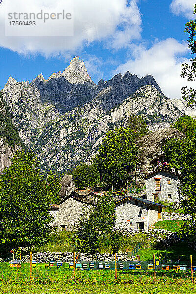 Italien  Lombardei  Valtellina  Val Masino  Visido di Dentro