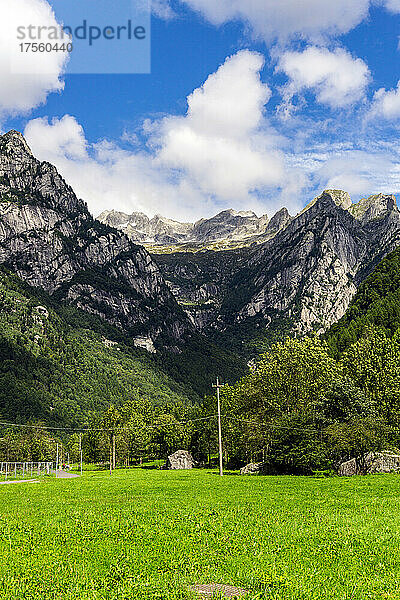 Italien  Lombardei  Valtellina  Val Masino