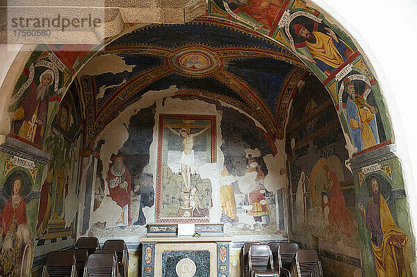Italien  Lombardei  Lago Maggiore - Luino. Heiligtum der Madonna del Carmine  15. Jahrhundert.