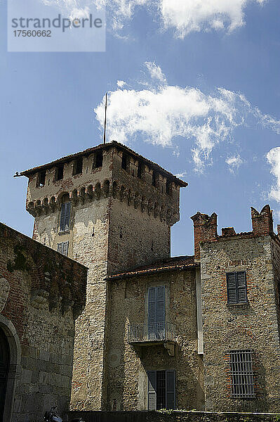 Italien. Lombardei. Somma Lombardo  Visconti Schloss von S. Vito.