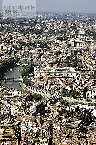 Italien  Latium  Rom  Luftaufnahme