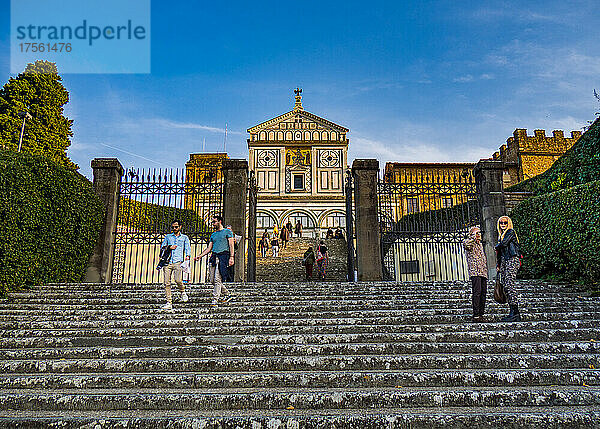 Italien  Toskana  Florenz  UNESCO-Weltkulturerbe  Kirche San Miniato Al Monte