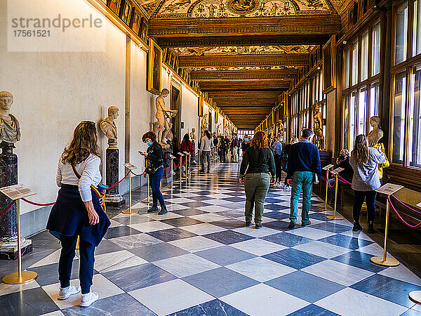 Italien  Toskana  Florenz  UNESCO-Weltkulturerbe  Galleria Uffizi
