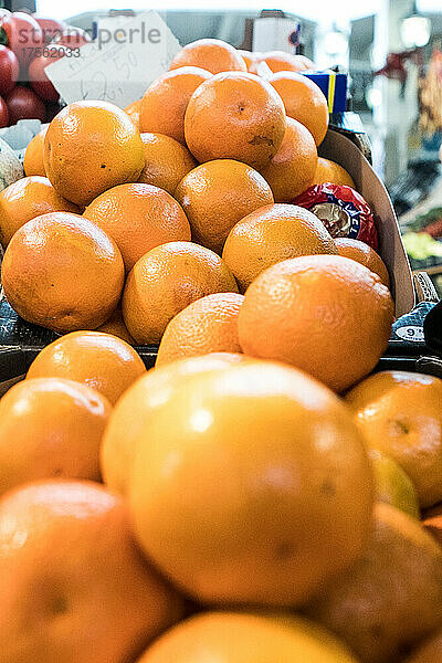 Lebensmittelmarkt  Orangenfrucht