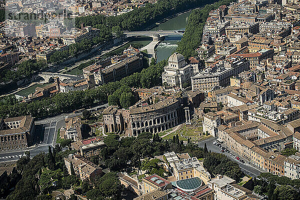 Italien  Latium  Rom Luftaufnahme