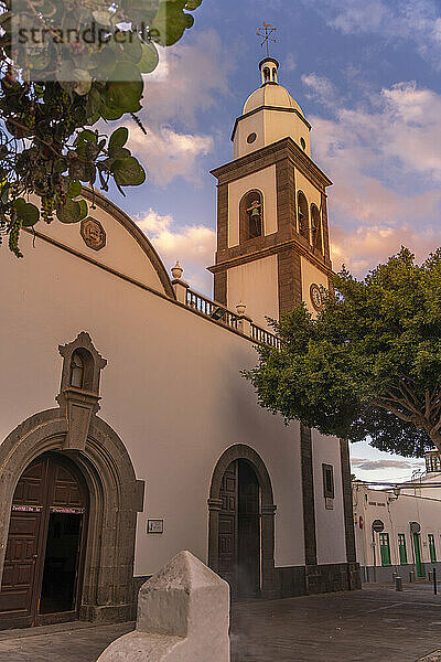 Ansicht der Kirche Obispado Diocesis de Canarias  Arrecife  Lanzarote  Kanarische Inseln  Spanien  Atlantik  Europa