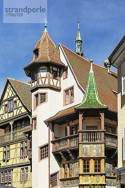 Haus Pfister in der Rue de Marchands  Colmar  Elsass  Haut-Rhin  Frankreich  Europa