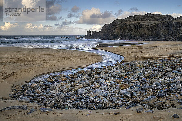 Dalmore Beach (Traigh Dhail Mhor)  Isle of Lewis  Äußere Hebriden  Schottland  Vereinigtes Königreich  Europa