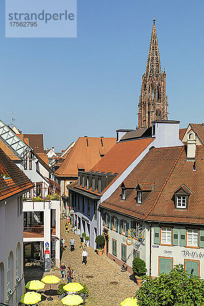 Munzgasse  Münster  Freiburg im Breisgau  Schwarzwald  Baden Württemberg  Deutschland  Europa