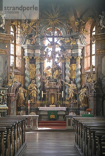 Evangelische Pfarrkirche zum Heiligen Kreuz  Kloster  Neuzelle  Brandenburg  Deutschland  Europa