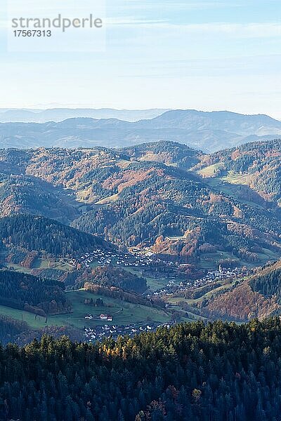 Schwarzwald Berge Landschaft Natur im Herbst in Seebach  Deutschland  Europa