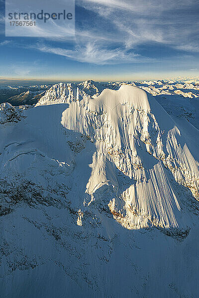 Luftaufnahme des Engadins  Kanton Graubünden  Schweizer Alpen  Schweiz  Europa