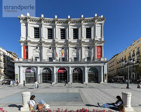 Opernhaus  Teatro Real  Prachtbau  Madrid  Hauptstadt  Spanien  Europa
