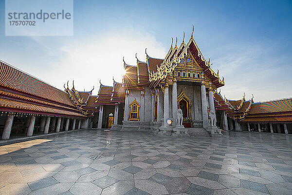 der berühmte Tempel Wat Benchamabophit in Bangkok