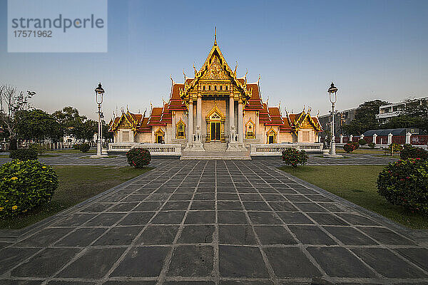 der berühmte Tempel Wat Benchamabophit in Bangkok