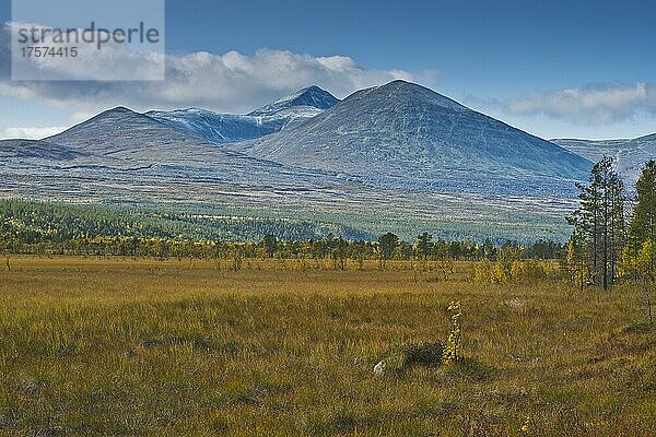 Landschaft im Rondane Nationalpark  Norwegen  Europa