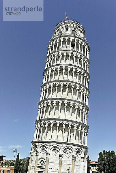 Schiefer Turm von Pisa  Torre Pendente  UNESCO-Weltkulturerbe  Pisa  Toskana  Italien  Europa