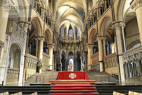 Altarbereich  Kathedrale von Canterbury  Canterbury  Kent  England  Großbritannien  Europa