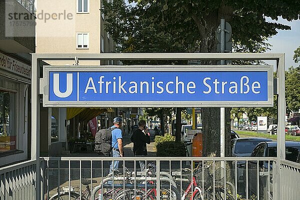 U-Bahnhof Afrikanische Straße  Wedding  Mitte  Berlin  Deutschland  Europa