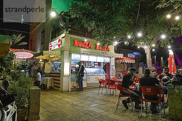 Restaurant  Deutsche Kolonie  Sderot Ben Gurion  Altstadt  Haifa  Israel  Asien