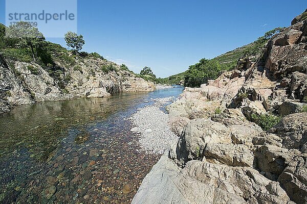 Fluss Fango  Korsika  Frankreich  Europa