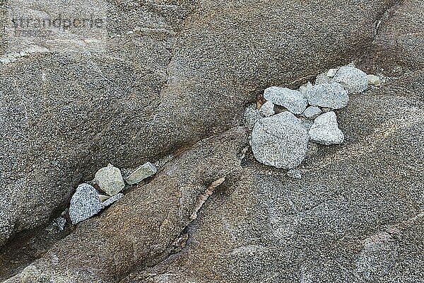 Steine und Felsen am Strand  Saint Quay-Portrieux  Bretagne  Frankreich  Europa