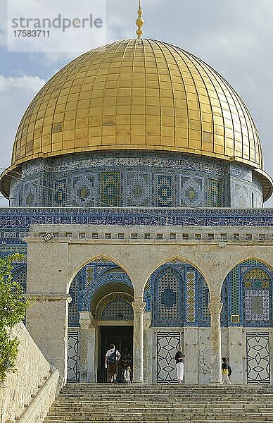 Felsendom  Tempelberg  Jerusalem  Israel  Asien