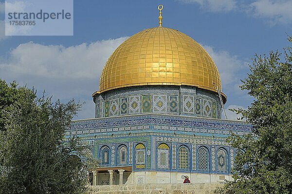 Felsendom  Tempelberg  Jerusalem  Israel  Asien