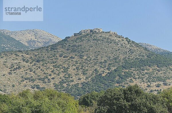 Ruinen  Festung Nimrod  Golanhöhen  Israel  Asien