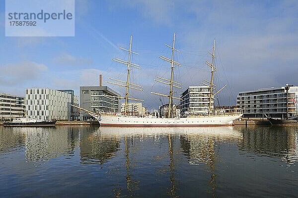Segelschulschiff Deutschland e. V. Neuer Hafen  Havenwelten  Bremerhaven  Bremen  Deutschland  Europa