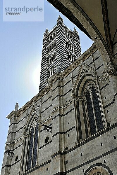 Dom von Siena  Cattedrale di Santa Maria Assunta  UNESCO Weltkulturerbe  Siena  Toskana  Italien  Europa