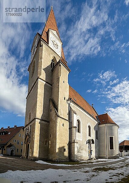 Katholische Pfarrkirche hl. Jakobus der Ältere  Krieglach  Mürztal  Steiermark  Österreich  Europa