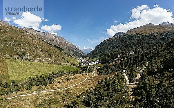 Wanderweg von Vent zu den Rofenhöfen  Vent  Venter Tal  Ötztaler Alpen  Gemeinde Sölden  Tirol  Österreich  Europa