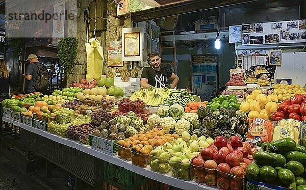 Obst und Früchte  Mahane Yehuda Markt  Jerusalem  Israel  Asien