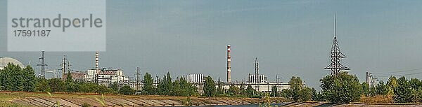 Panorama  AKW Tschernobyl  Sperrzone Tschernobyl  Ukraine  Europa